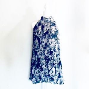 Black/White, SHOULDERS, Pleated Tunic, Size L